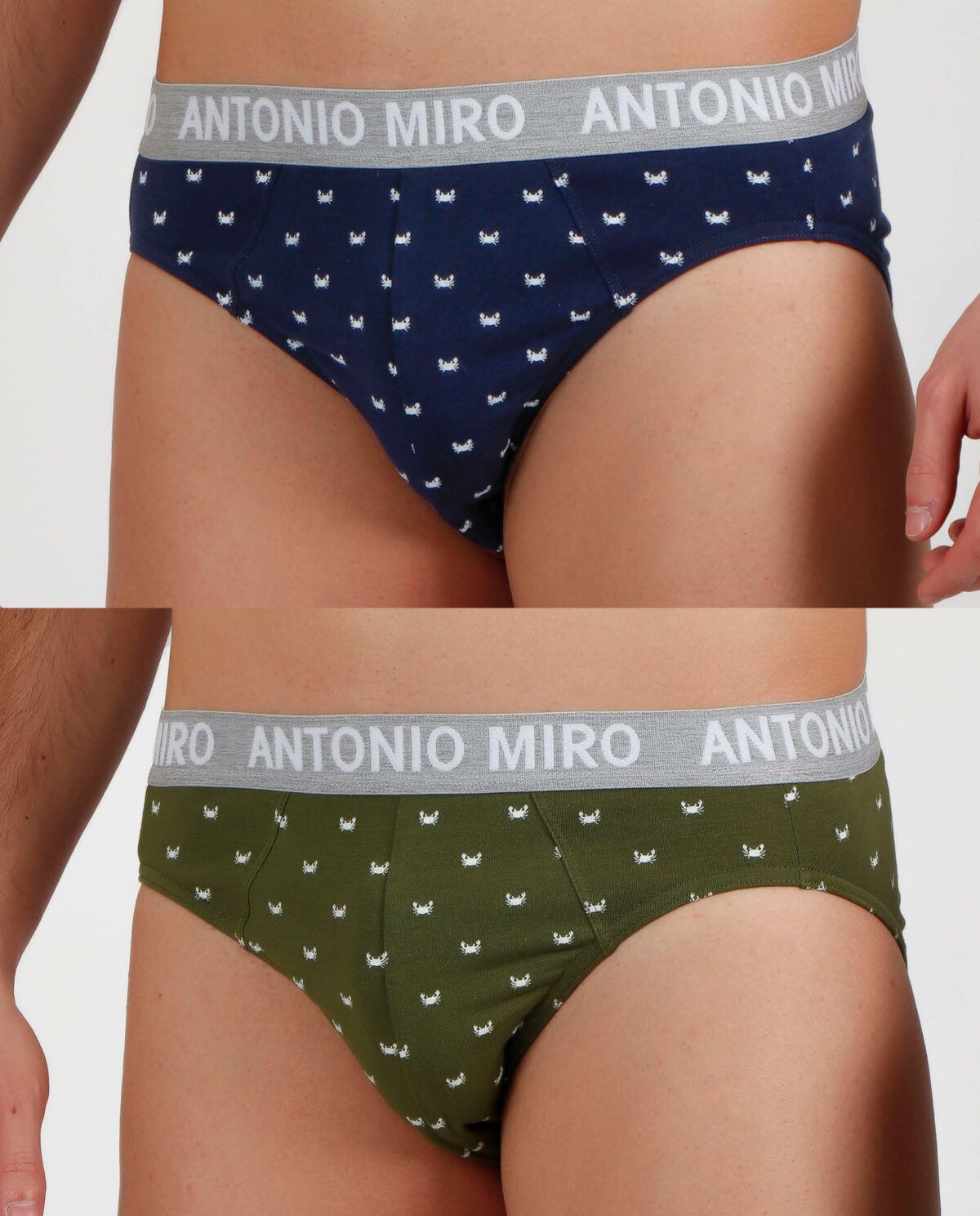 ANTONIO MIRO Calzoncillo/Slip Crancs para Hombre, (Caja de 2 unidades)