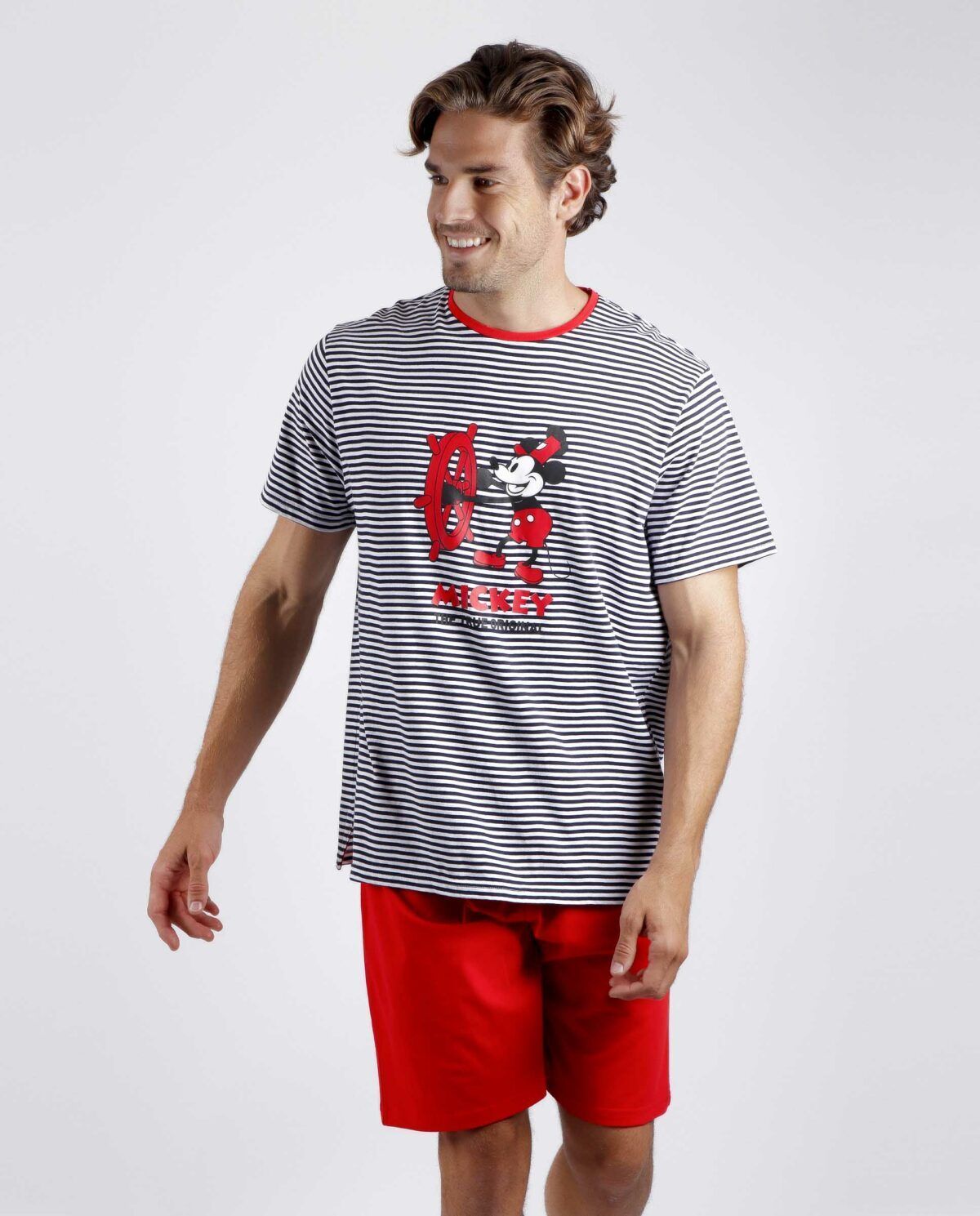 DISNEY Pijama Manga Corta Minnie Sailor para Hombre