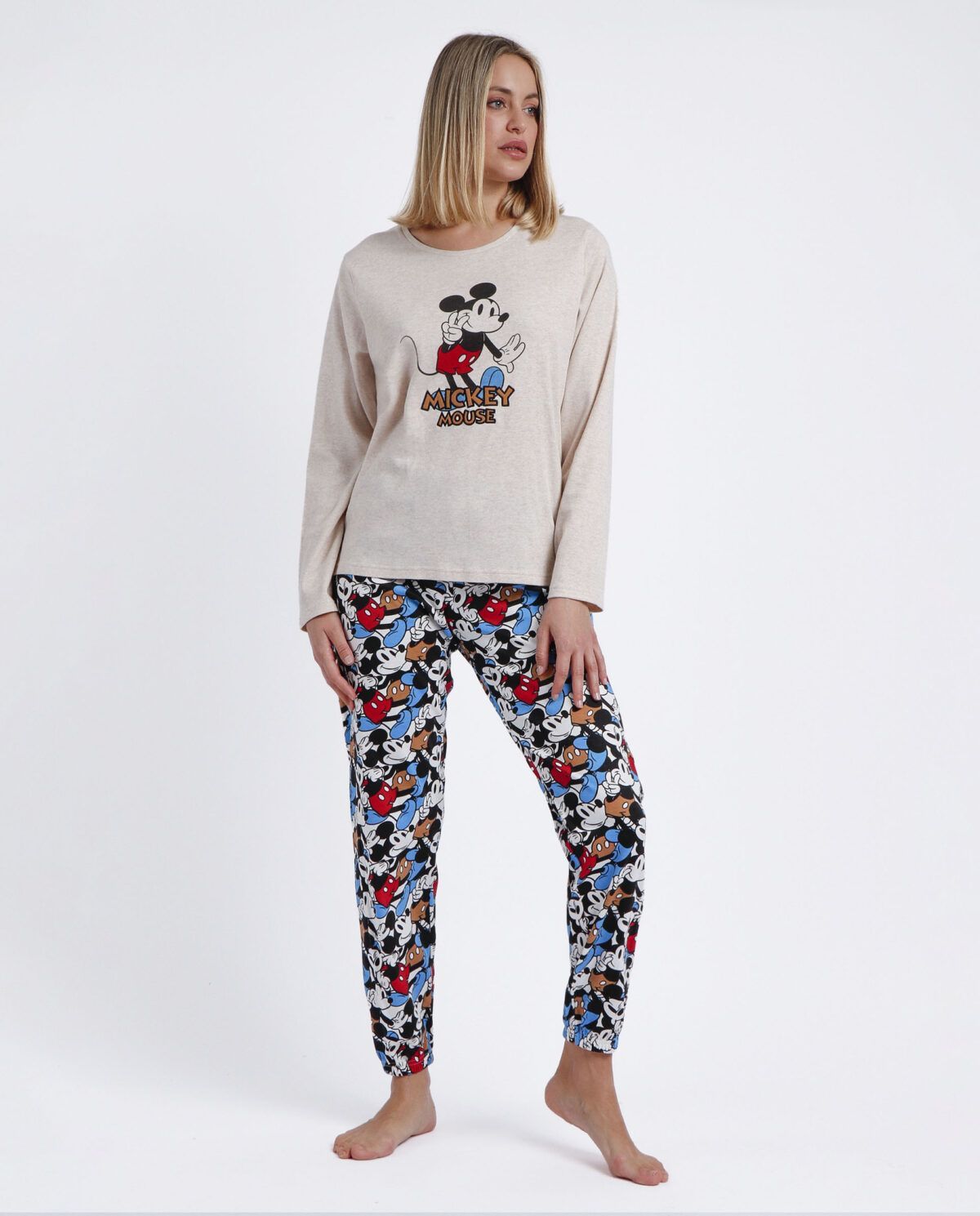 DISNEY Pijama Manga Larga Mickey Dreams para Mujer