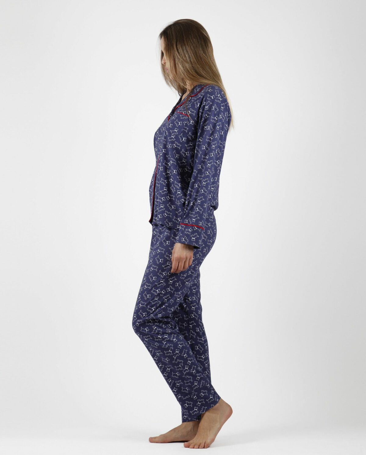 ADMAS Pijama Abierto Manga Larga Lou Lou Winter para Mujer - Imagen 2