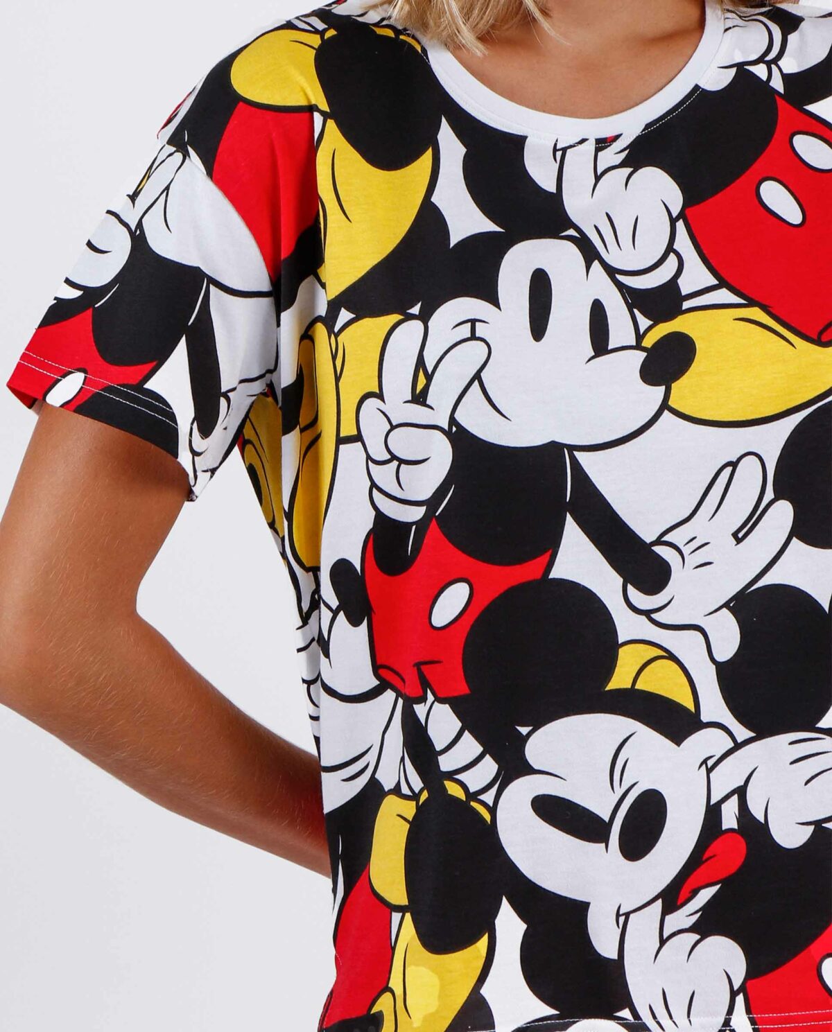 DISNEY Pijama Manga Corta Big Mickey para Mujer - Imagen 3