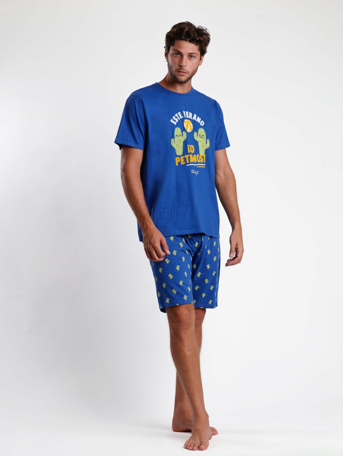 MR WONDERFUL Pijama Manga Corta Cactus para Hombre