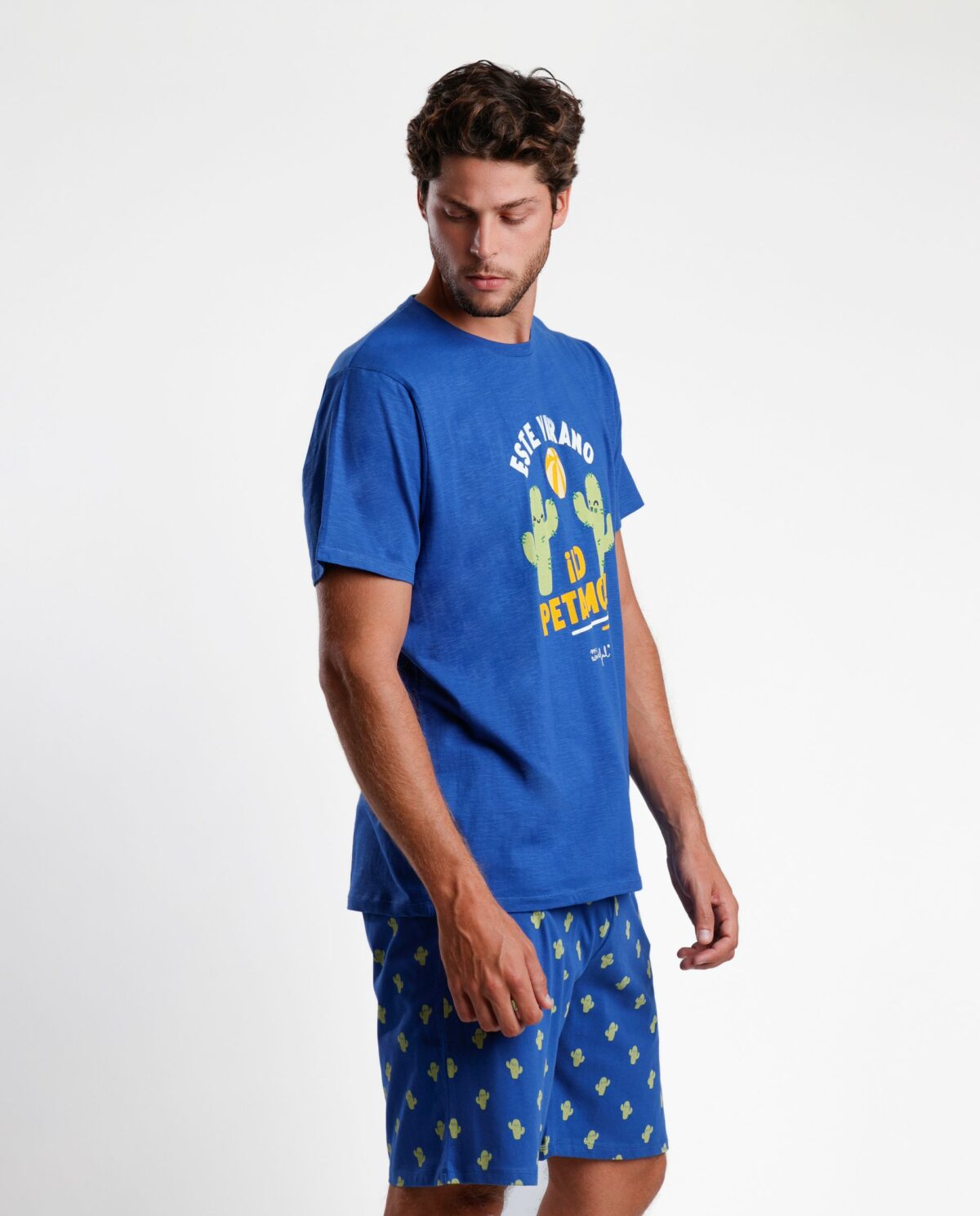 MR WONDERFUL Pijama Manga Corta Cactus para Hombre - Imagen 3