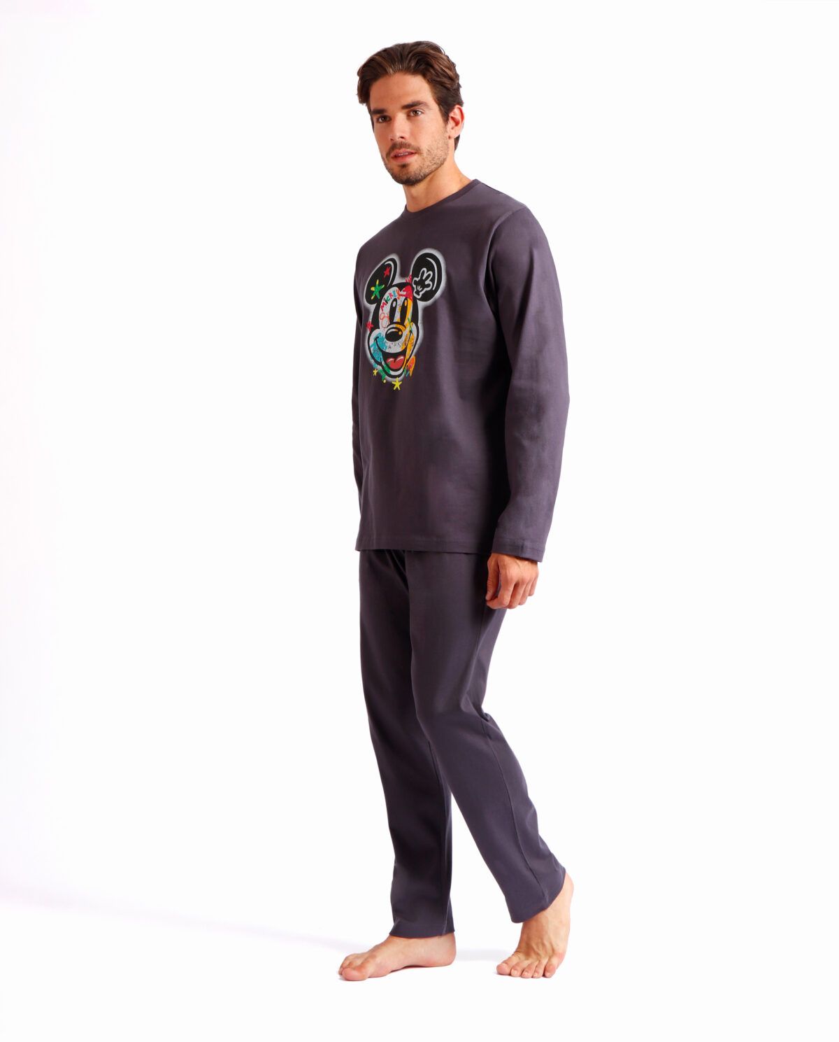 DISNEY Pijama Manga Larga Steet Graffiti para Hombre - Imagen 3