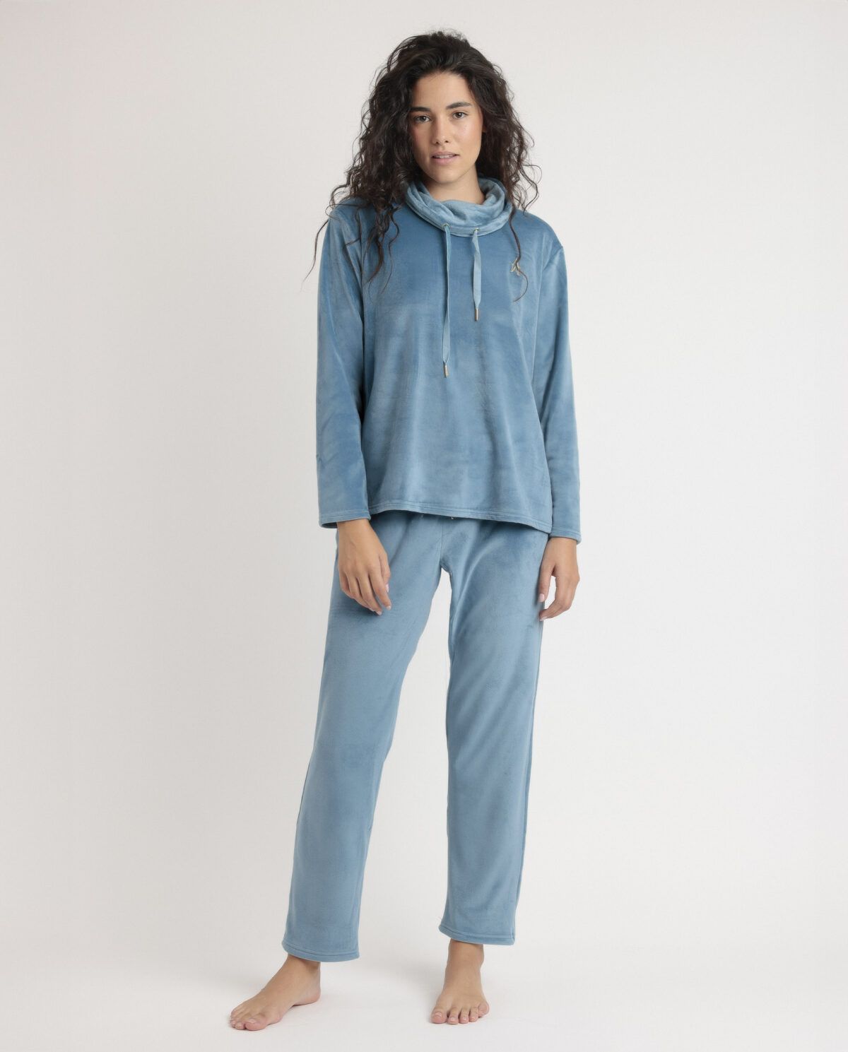 ADMAS LUXURY Pijama Manga Larga Velvet Tracksuit para Mujer