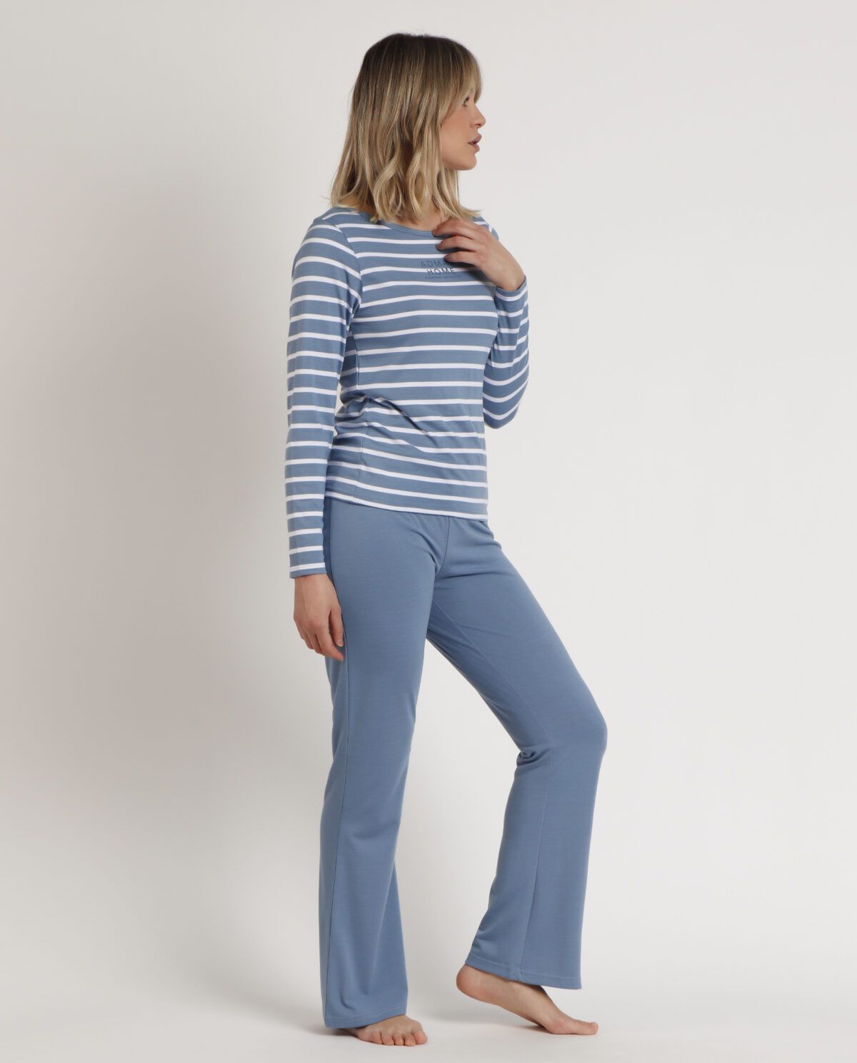 ADMAS HOME Pijama Manga Larga Stripes Home para Mujer - Imagen 2