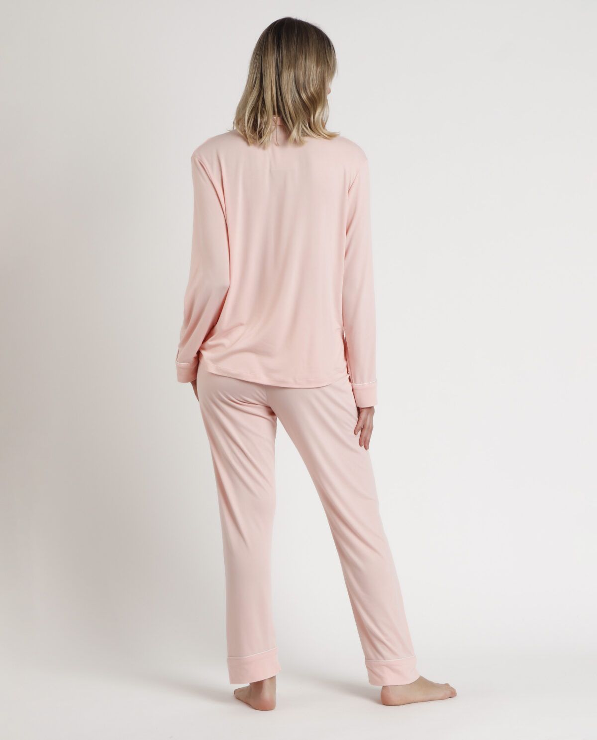 ADMAS CLASSIC Pijama Abierto Manga Larga Soft Sleep para Mujer - Imagen 3