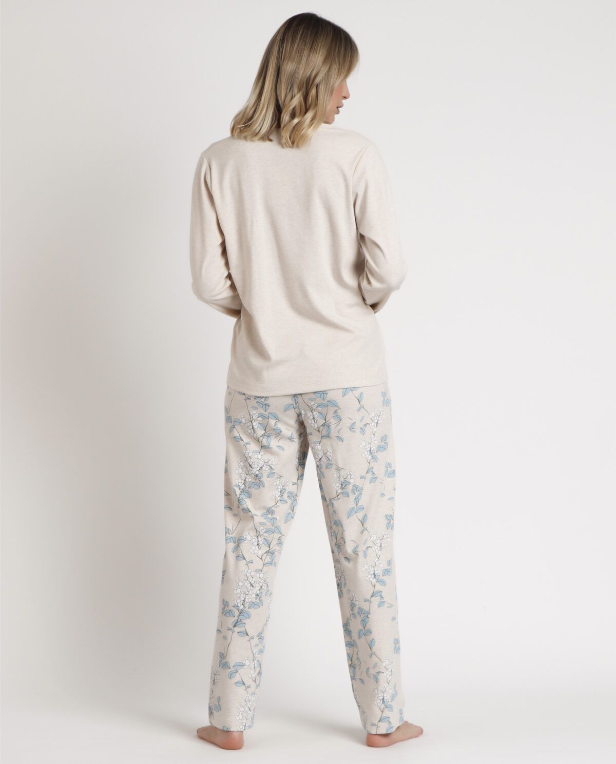 ADMAS GARDEN Pijama Manga Larga Climbing Flowers para Mujer - Imagen 3