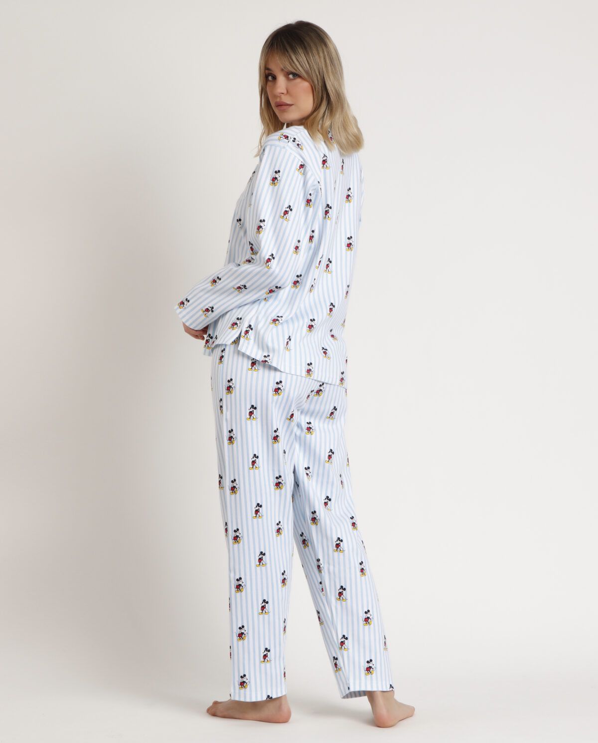 DISNEY Pijama Abierto Manga Larga Mickey New York para Mujer - Imagen 3