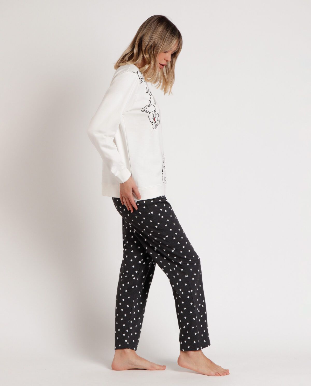 DISNEY Pijama Manga Larga Felpa 101 Dalmatians para Mujer - Imagen 2