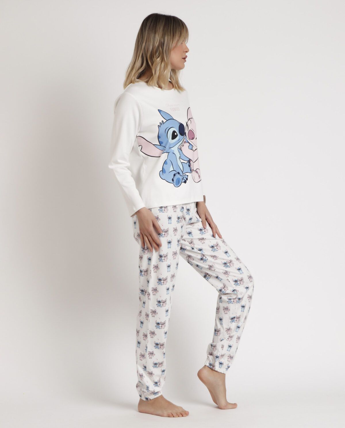 DISNEY Pijama Manga Larga Ohana para Mujer - Imagen 2