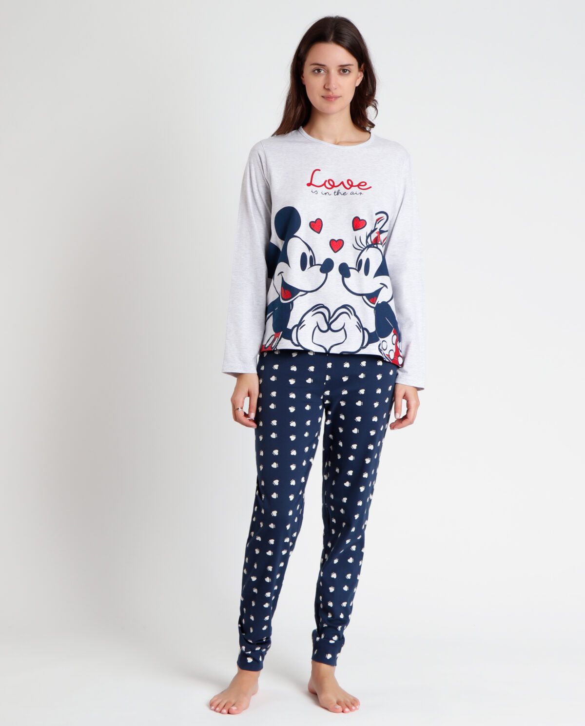 DISNEY Pijama Manga Larga Love is in the Air para Mujer