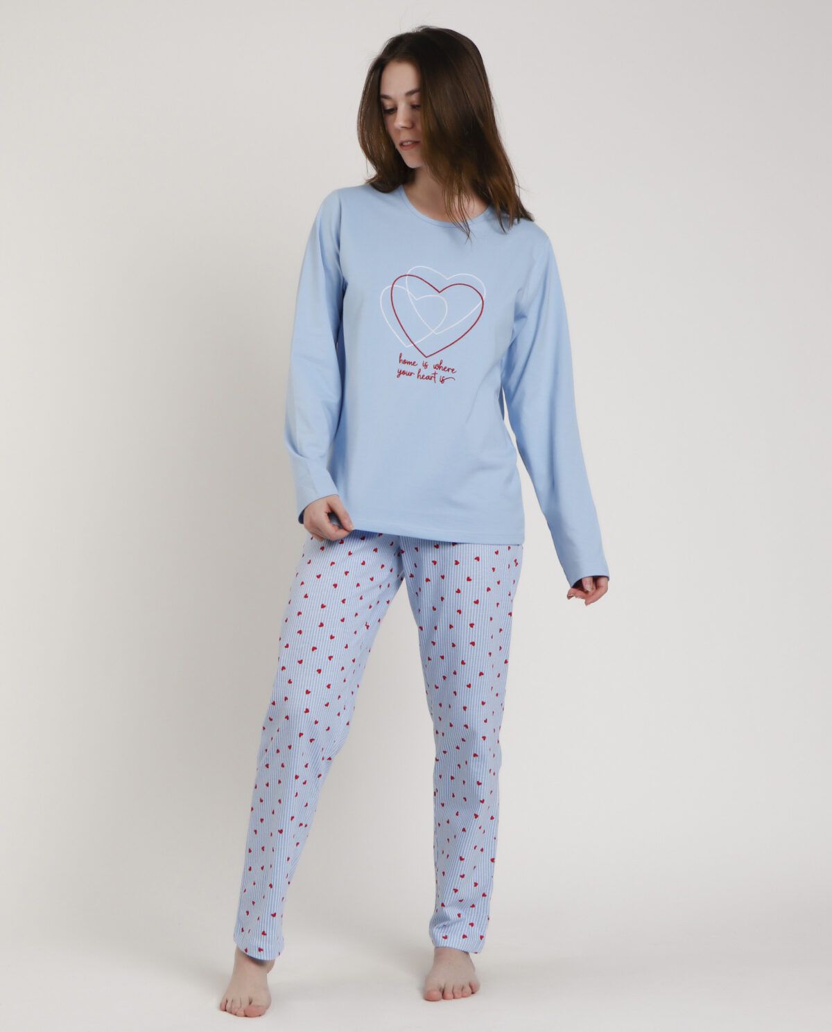 ADMAS Pijama Manga Larga Where Your Heart Is para Mujer