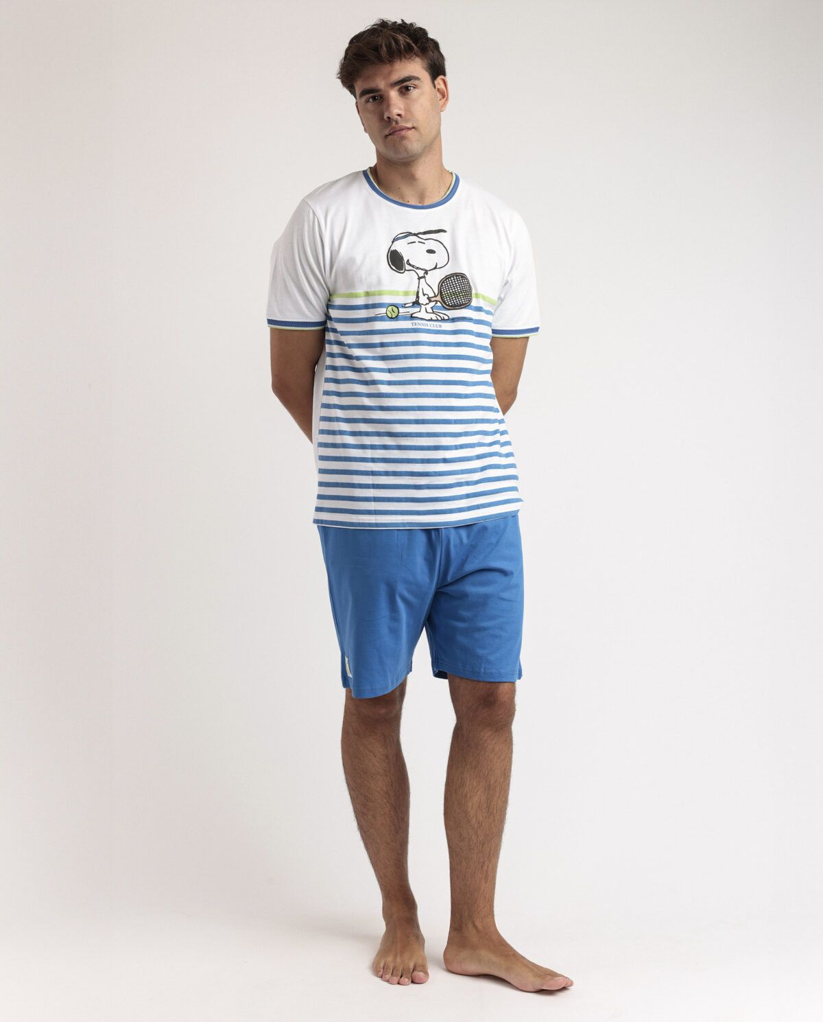 PEANUTS Pijama Manga Corta Tennis Club para Hombre