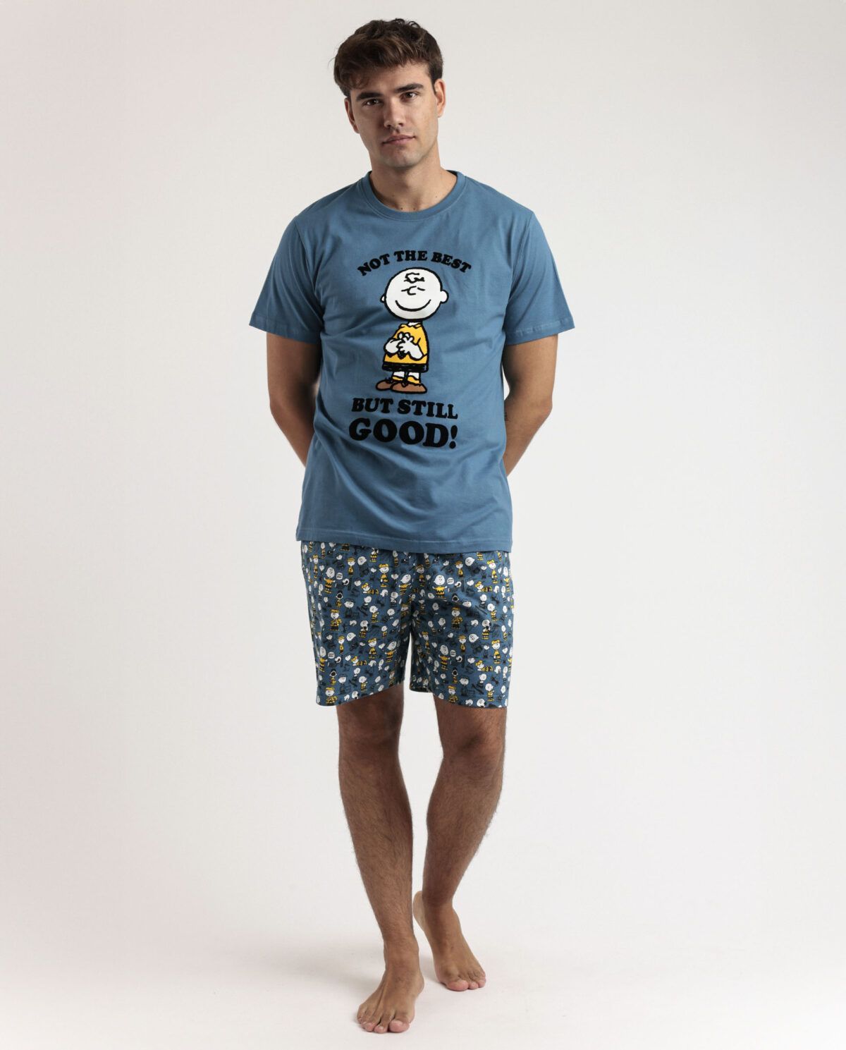 PEANUTS Pijama Manga Corta Not The Best para Hombre