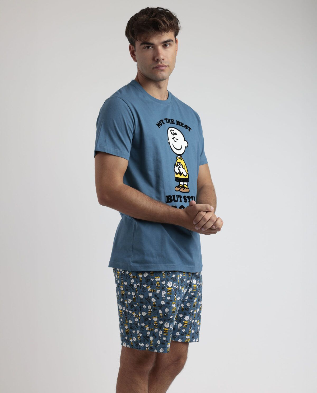 PEANUTS Pijama Manga Corta Not The Best para Hombre - Imagen 3