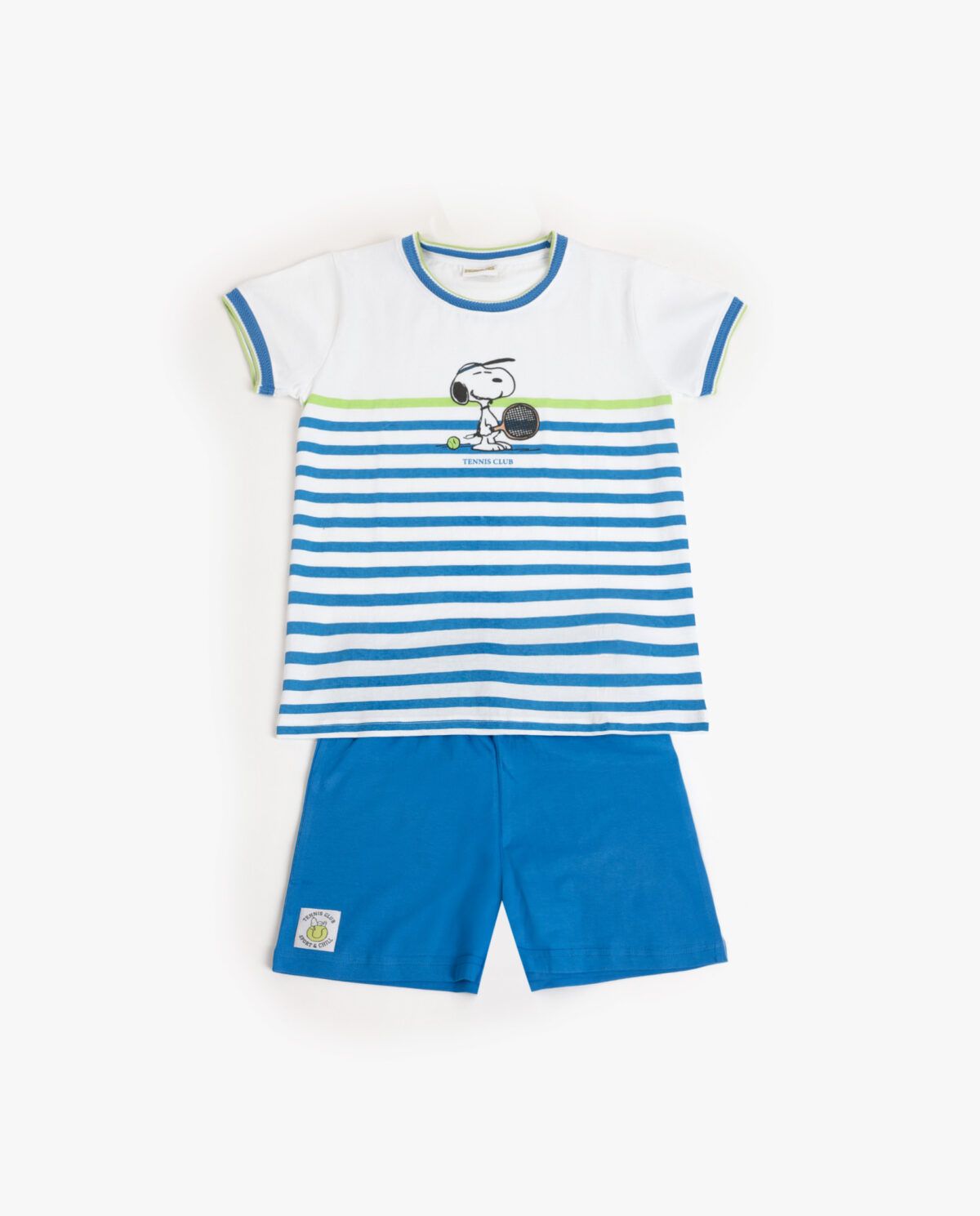 PEANUTS Pijama Manga Corta Tennis Club para Niño