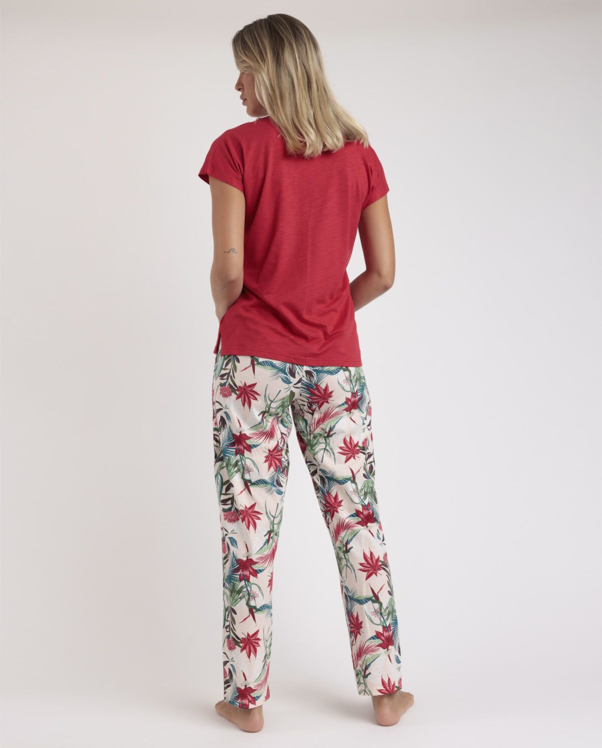 ADMAS GARDEN Pijama Manga Caída Tropical Spirit para Mujer - Imagen 3