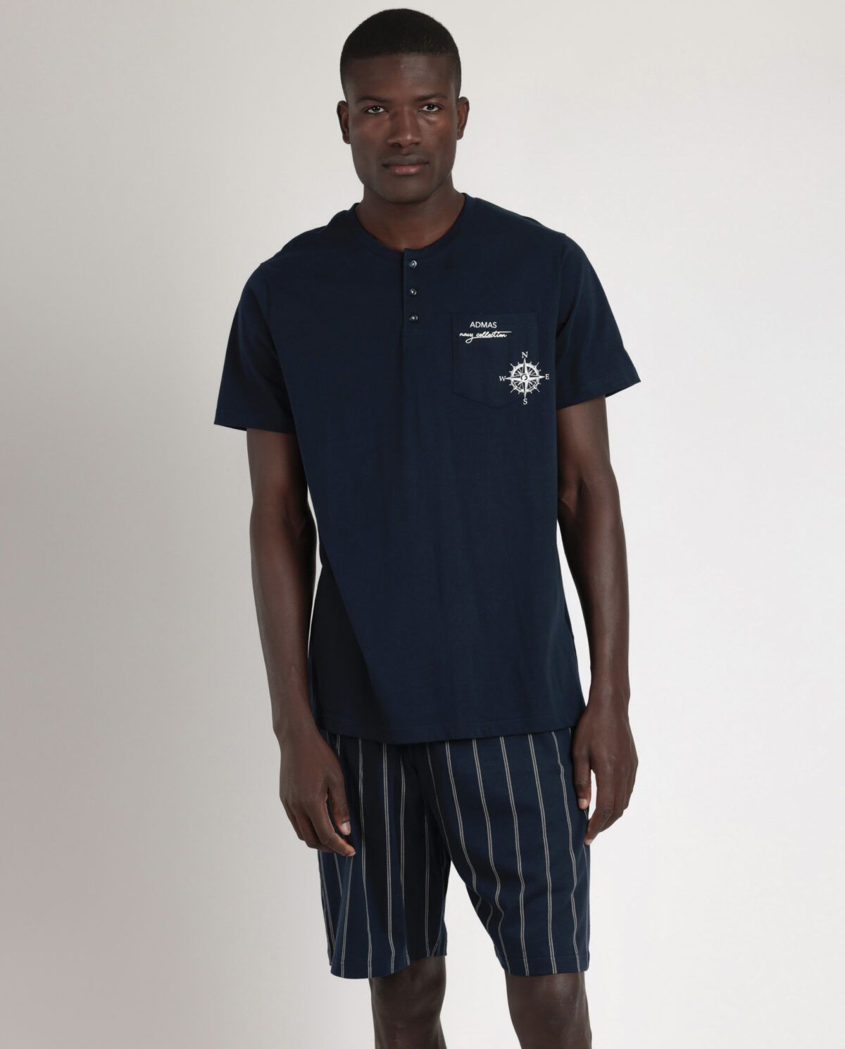 ADMAS Pijama Manga Corta Navy Collection para Hombre