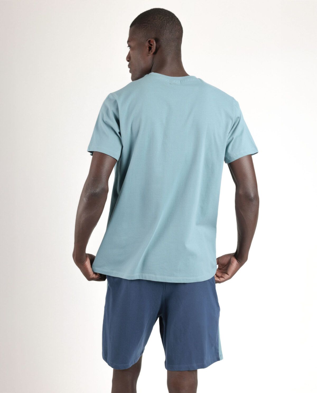 NEW PLAN Pijama Manga Corta Planet Blue para Hombre - Imagen 2