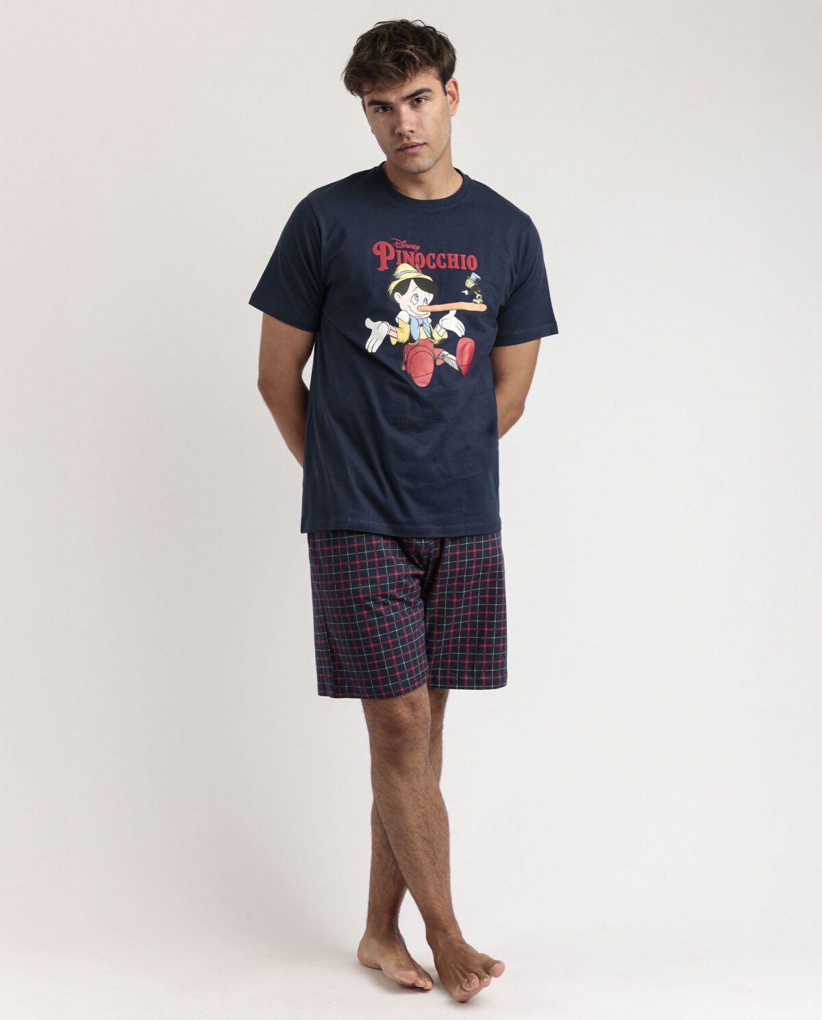 DISNEY Pijama Manga Corta Classic Pinocchio para Hombre