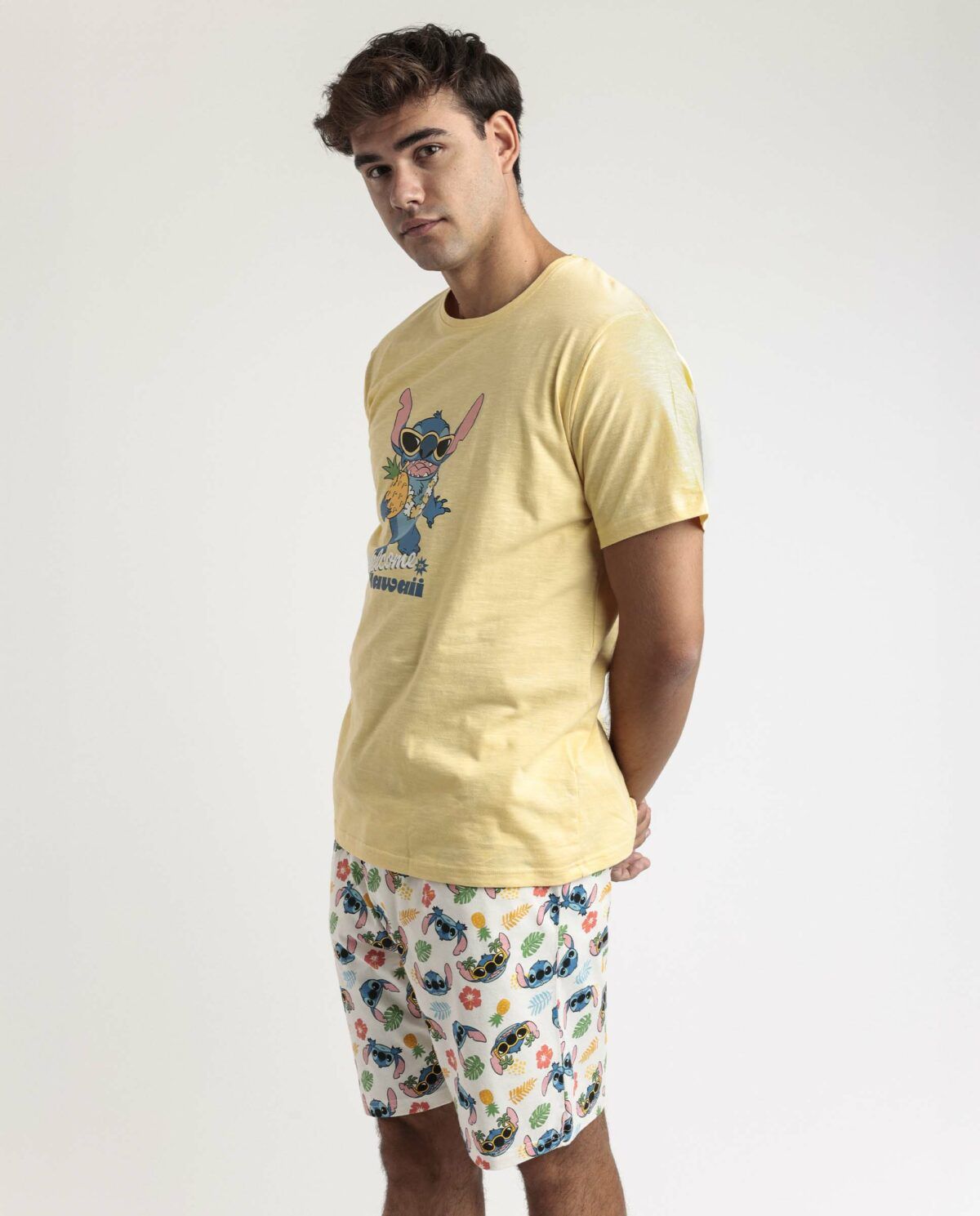 DISNEY Pijama Manga Corta Tropical Stitch para Hombre - Imagen 3