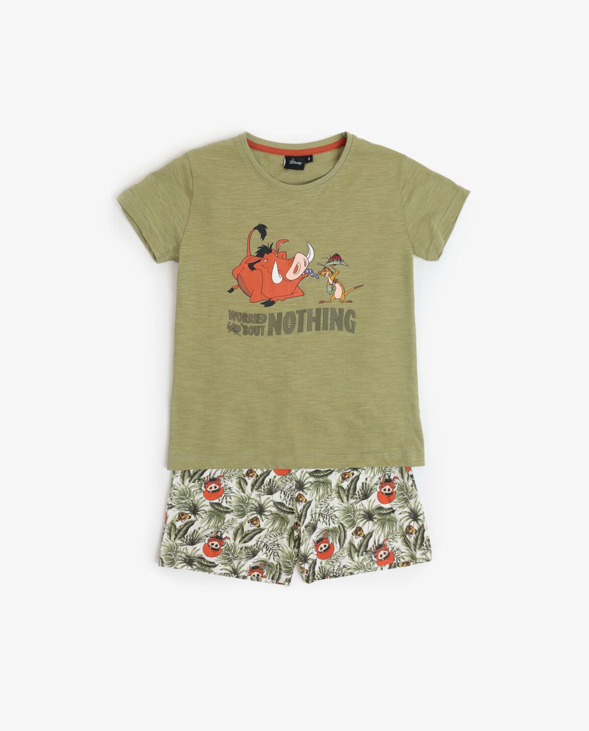 DISNEY Pijama Manga Corta Timon & Pumbaa para Niño