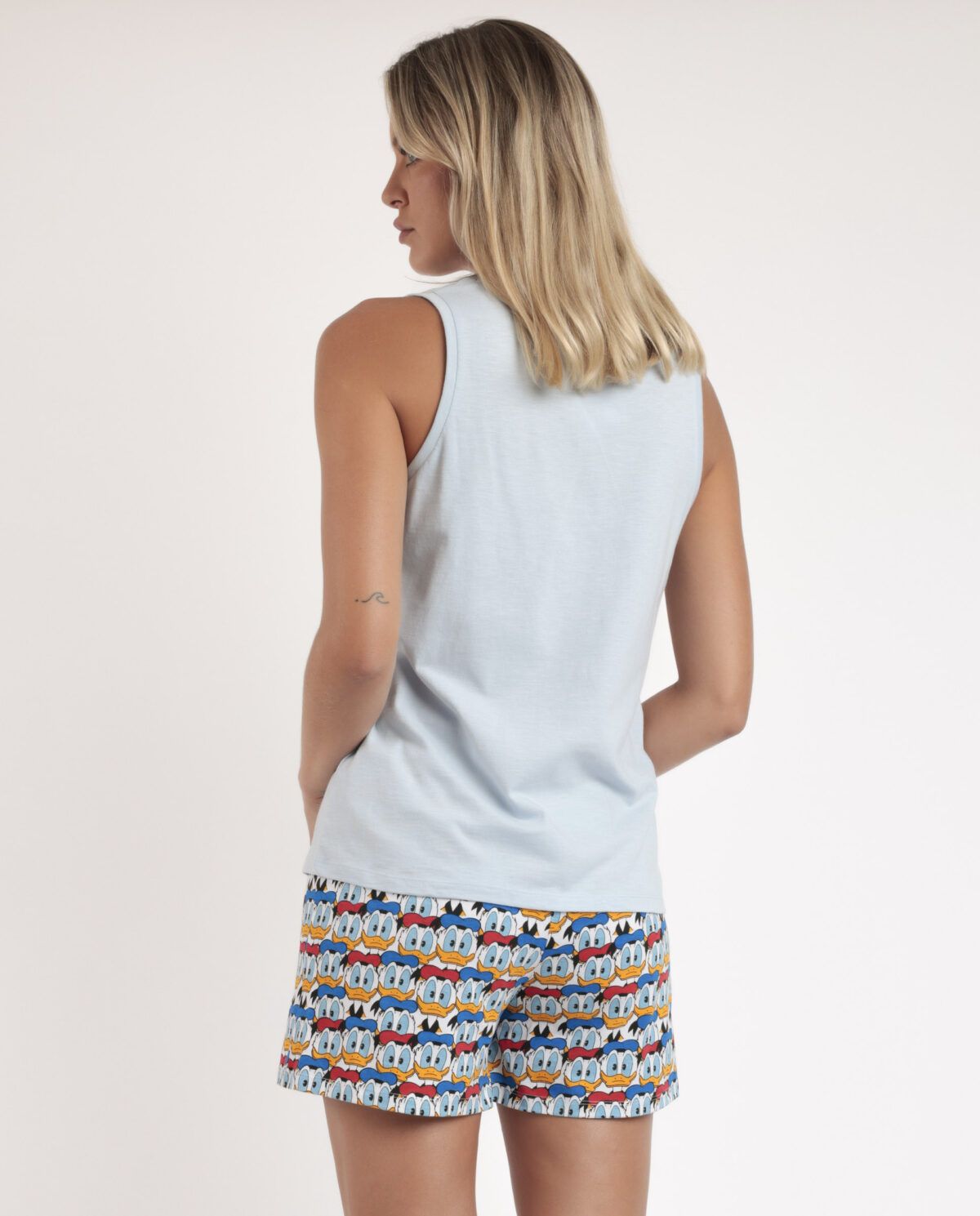 DISNEY Pijama Sin Mangas Donald Vintage para Mujer - Imagen 3