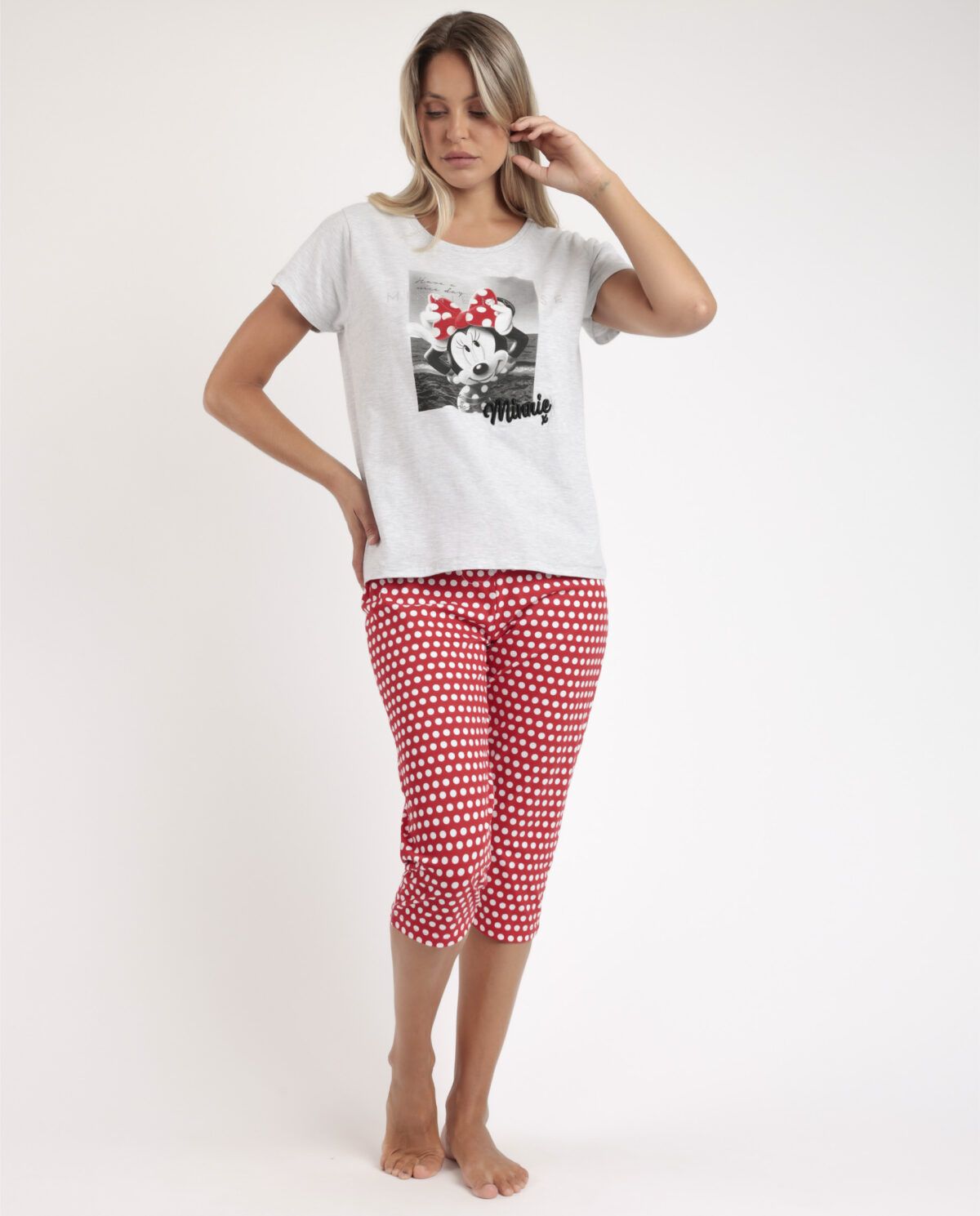 DISNEY Pijama Manga Corta Minnie Photo para Mujer