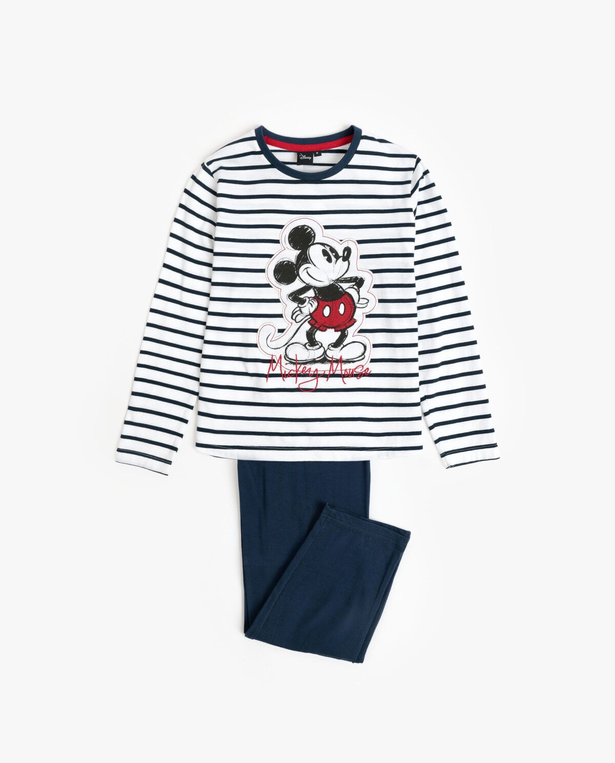 DISNEY Pijama Manga Larga Mickey Patch para Niña