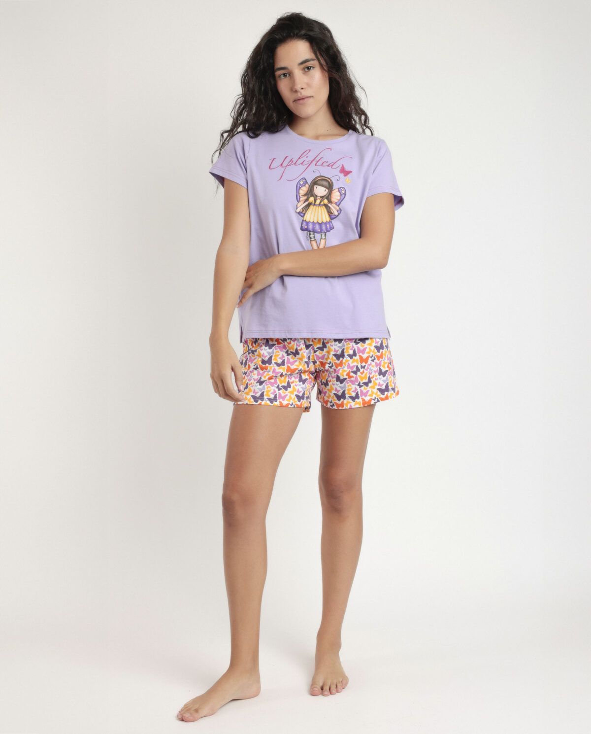 SANTORO Pijama Manga Corta Uplifted para Mujer