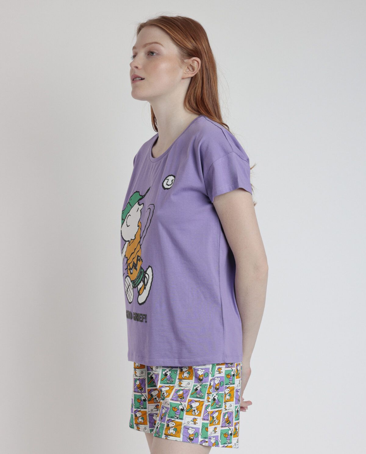 PEANUTS Pijama Manga Corta Good Grief para Mujer - Imagen 3