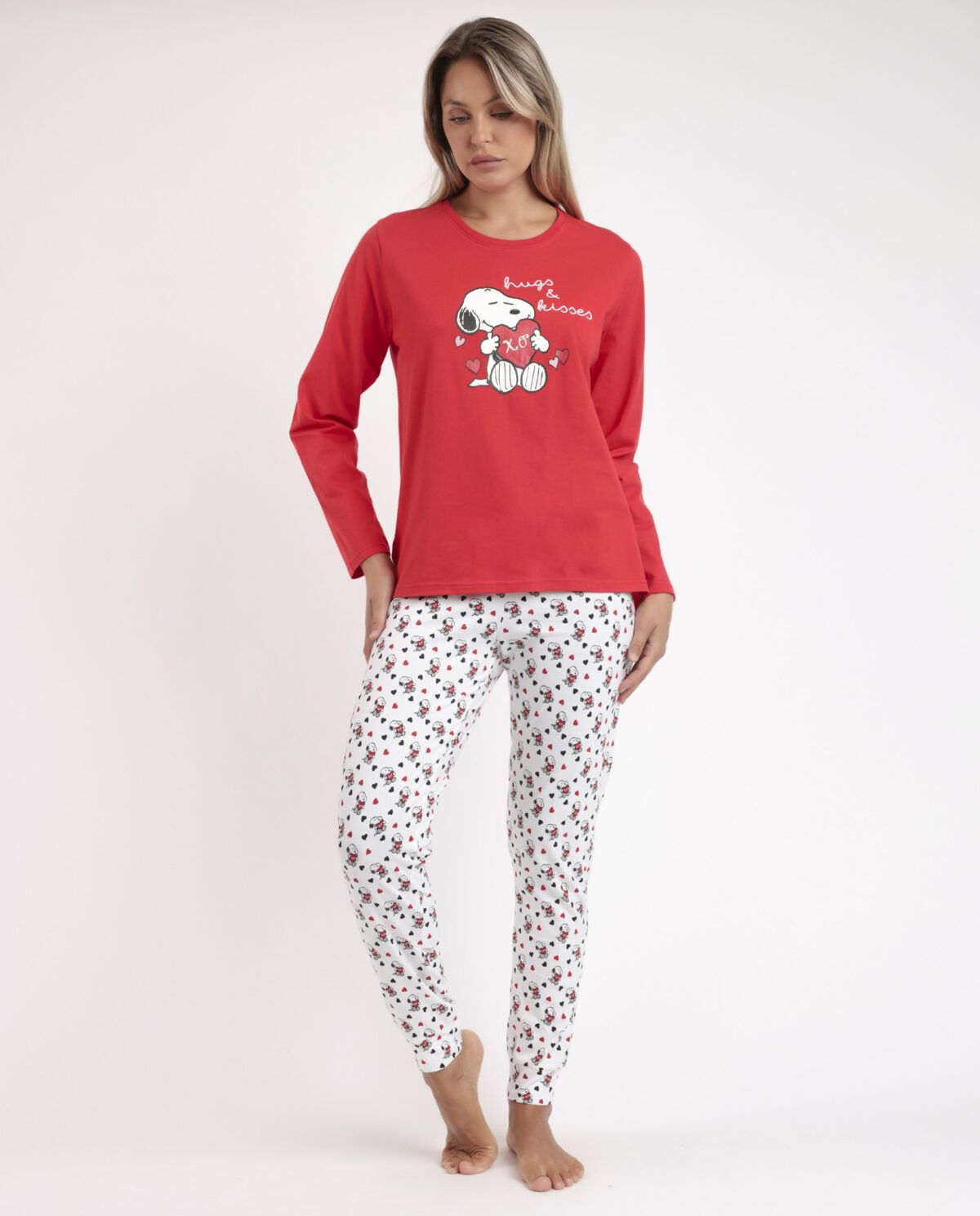 PEANUTS Pijama Manga Larga In My Heart para Mujer