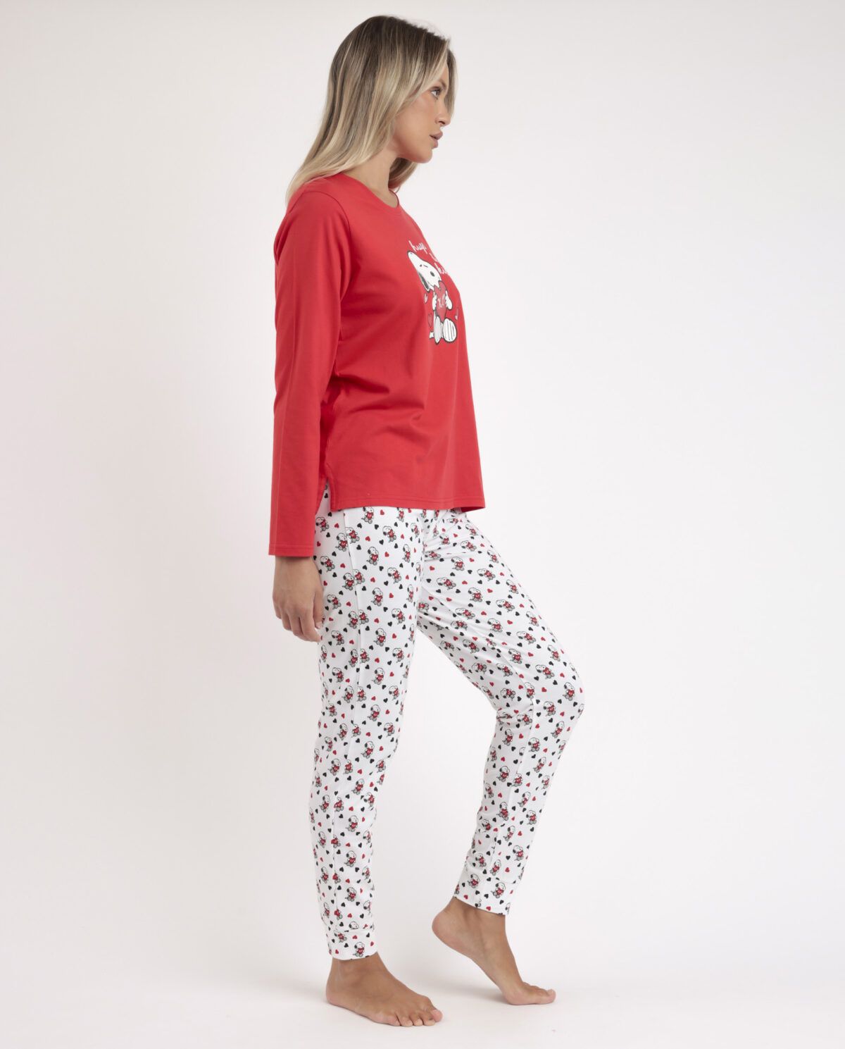 PEANUTS Pijama Manga Larga In My Heart para Mujer - Imagen 3